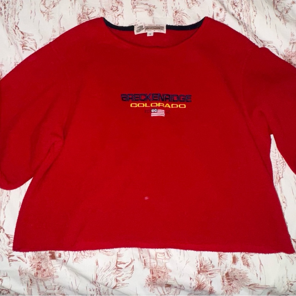 Vintage 2000 Red Breckenridge Colorado Women's Sweater